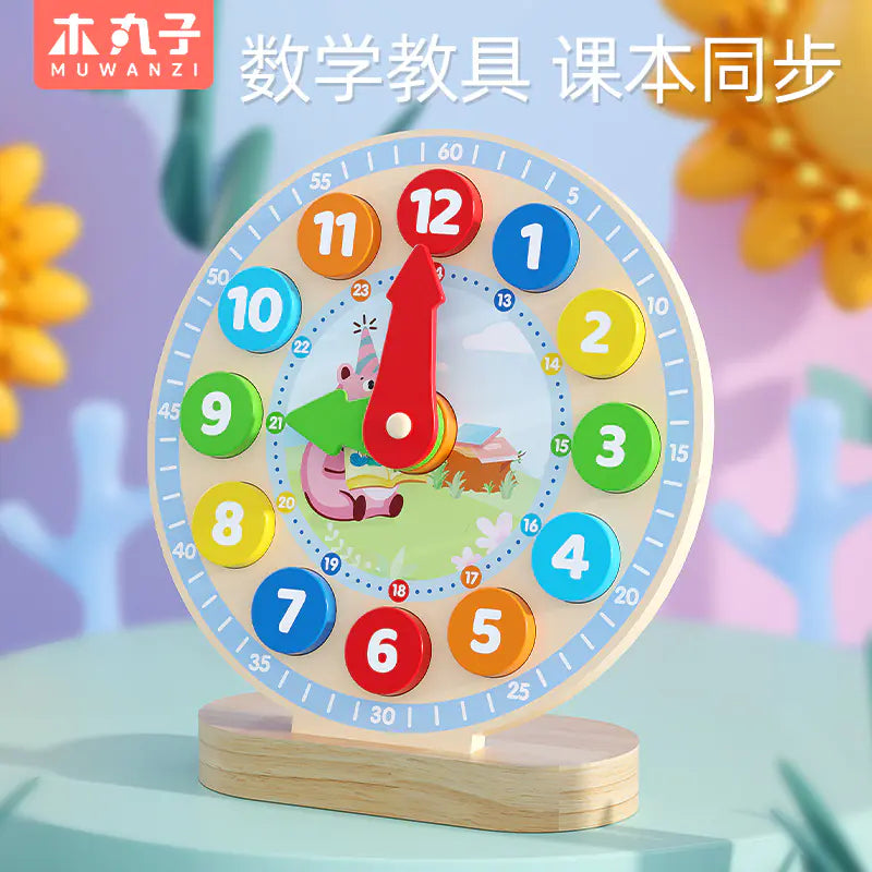 Wooden Educational Toy for Kids - Digital Clock