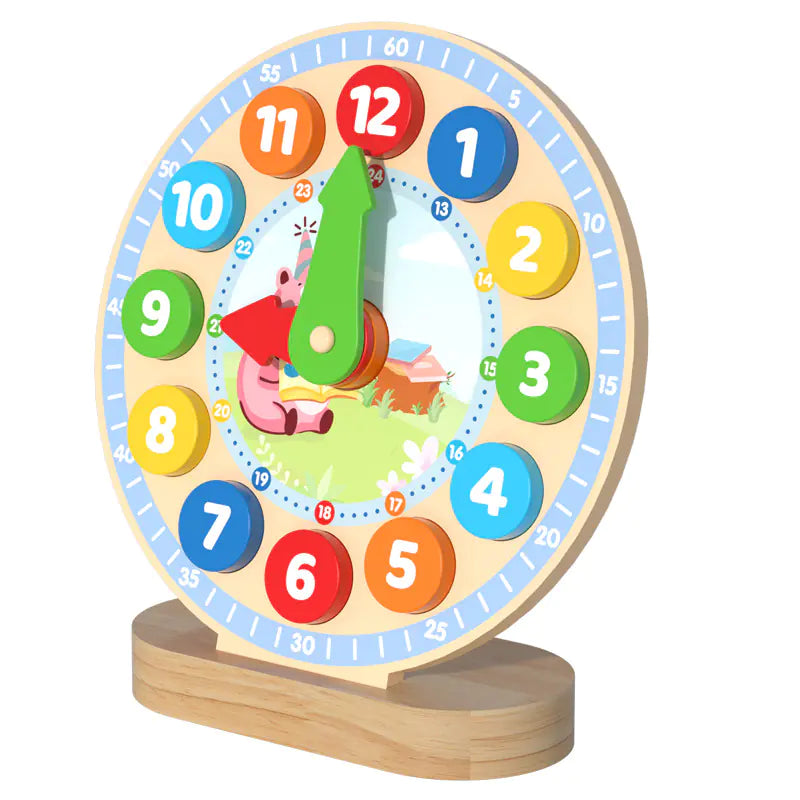 Wooden Educational Toy for Kids - Digital Clock