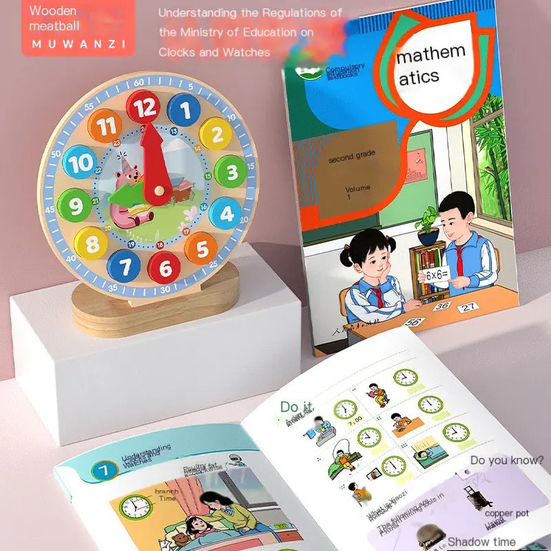 Wooden Educational Toy for Kids - Digital Clock