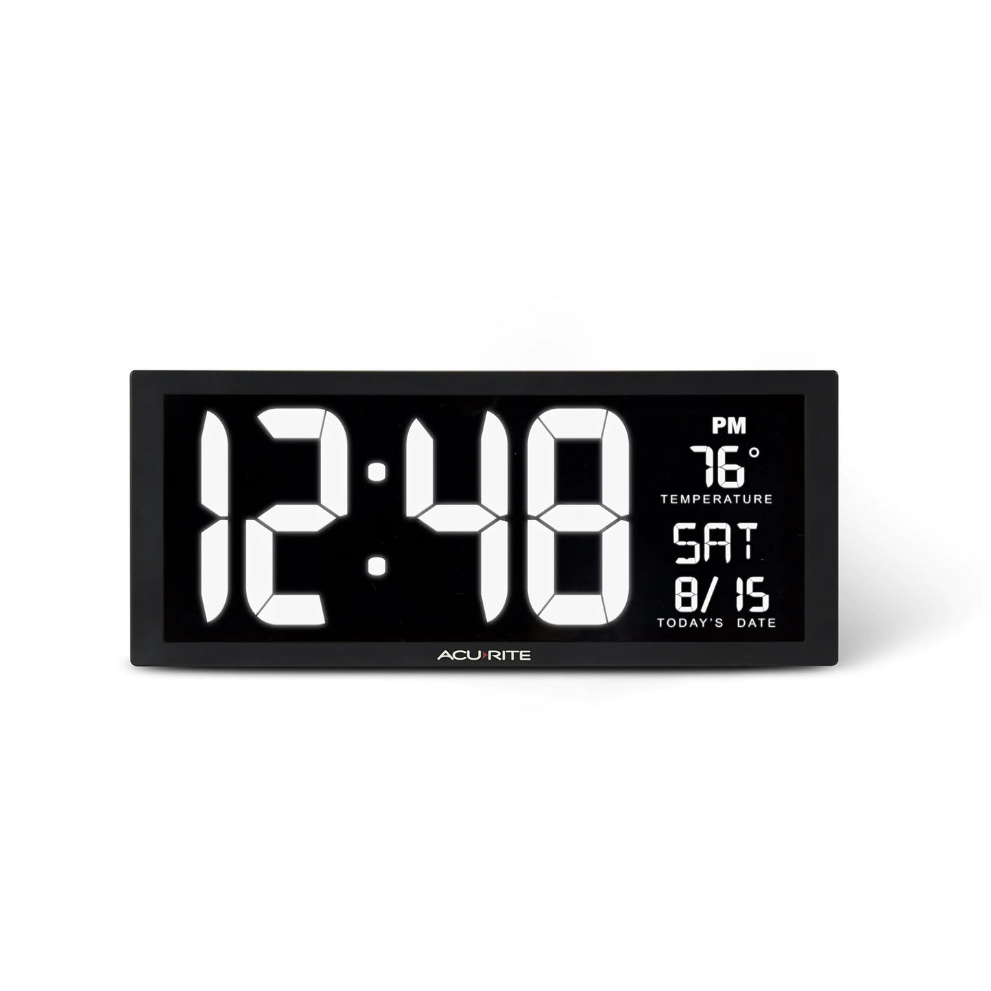 Large White LED Digital Clock Inch