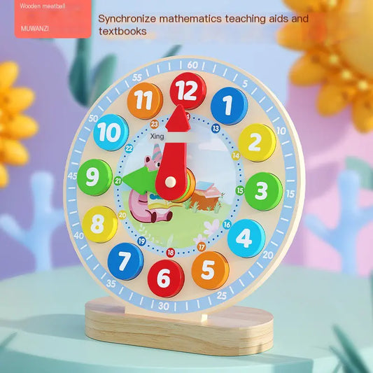 Wooden Educational Toy for Kids - Digital Clock