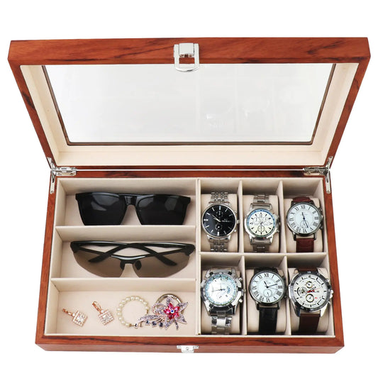 9-Slot Watch Display Case