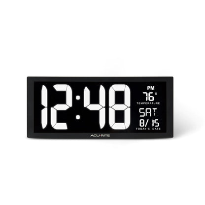 Large White LED Digital Clock Inch