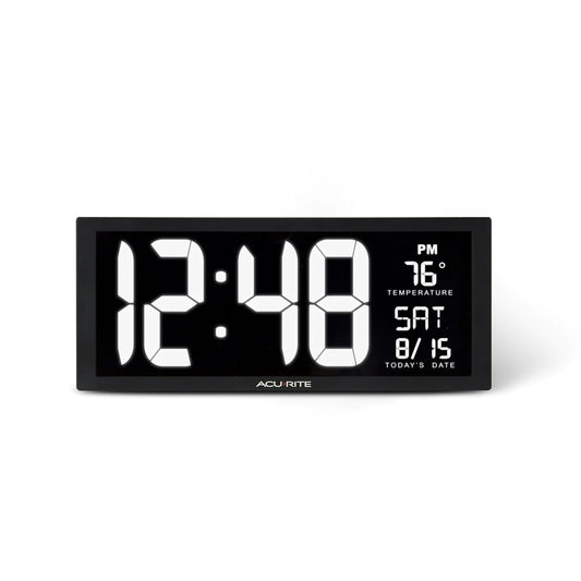 Large White LED Digital Clock Inch